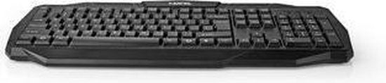 Nedis Bedraad Gaming Toetsenbord - USB 2.0 - Membrane Toetsen - LED - US internationaal - US Internationaal - USB Gevoed - Lengte stroomkabel: 1.50 m - Gaming - afbeelding 24