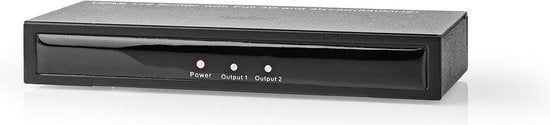 HDMI-Splitter - 2 poort(en) - HDMI Input - 2x HDMI Output - 4K@30Hz - 3.4 Gbps - Metaal - Antraciet - afbeelding 3