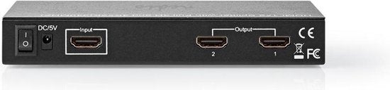 HDMI-Splitter - 2 poort(en) - HDMI Input - 2x HDMI Output - 4K@30Hz - 3.4 Gbps - Metaal - Antraciet - afbeelding 8
