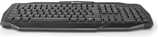 Nedis Bedraad Gaming Toetsenbord - USB 2.0 - Membrane Toetsen - LED - US internationaal - US Internationaal - USB Gevoed - Lengte stroomkabel: 1.50 m - Gaming - afbeelding 1