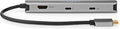 Nedis USB Multi-Port Adapter - USB 3.2 Gen 1 - USB-C Male - HDMI Output / RJ45 Female / 2x USB-A Female / 2x USB-C - 5 Gbps - 0.20 m - Rond - Verguld - PVC - Antraciet - Doos - afbeelding 1
