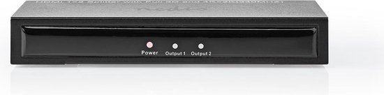 HDMI-Splitter - 2 poort(en) - HDMI Input - 2x HDMI Output - 4K@30Hz - 3.4 Gbps - Metaal - Antraciet - afbeelding 1