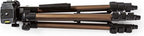 Nedis Statief - Maximaal draagvermogen: 1.5 kg - Minimale werkhoogte: 35.0 cm - Maximale werkhoogte: 106.0 cm - 3 Segmenten - Pan & Tilt - Inclusief reistas - ABS / Aluminium - Brons / Zilver - afbeelding 6