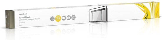 Nedis Vaste TV-Muurbeugel - 37 - 70 " - Maximaal schermgewicht: 65 kg - Minimale muurafstand: 9 mm - Staal - Zwart - afbeelding 5