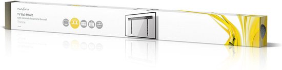 Nedis Vaste TV-Muurbeugel - 37 - 70 " - Maximaal schermgewicht: 65 kg - Minimale muurafstand: 9 mm - Staal - Zwart - afbeelding 4