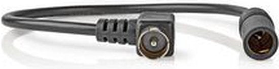 Nedis Kabel voor Auto-Antenne - IEC (Coax) Male - Auto-Antenne-Aansluiting - Vernikkeld - 0.30 m - Rond - PVC - Zwart - Polybag - afbeelding 5