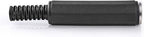 Nedis 6,35 mm Audioconnector - Recht - Female - Vernikkeld - Soldeer - Diameter kabelinvoer: 6.0 mm - Polyvinylchloride (PVC) - Zwart - Polybag - 25 Stuks - afbeelding 8
