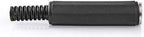 Nedis 6,35 mm Audioconnector - Recht - Female - Vernikkeld - Soldeer - Diameter kabelinvoer: 6.0 mm - Polyvinylchloride (PVC) - Zwart - Polybag - 25 Stuks - afbeelding 9