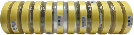 Permafix 124 PRO Pak met 12 Rollen Afplaktape 19 mm x 50 Mtr. - afbeelding 3