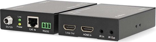 Nedis HDMI-Extender - Over Cat6 - tot 60 m - 4K@60Hz - 18 Gbps - Metaal - Antraciet - afbeelding 3