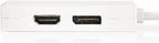 Nedis Mini DisplayPort-Kabel - DisplayPort 1.2 - Mini-DisplayPort Male - DisplayPort Female / DVI-D 24+1-Pins Female / HDMI Input - 21.6 Gbps - Vernikkeld - 0.20 m - Rond - PVC - Wit - Polybag - afbeelding 6
