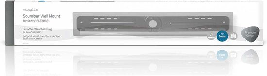 Nedis Soundbar Beugel - Geschikt voor Sonos® PLAYBAR™ - Wand - 15 kg - Vast - ABS / Staal - Zwart - afbeelding 3