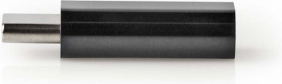 Nedis USB-C Adapter - USB 2.0 - USB-C Male - USB Micro-B Female - 480 Mbps - Rond - Vernikkeld - Zwart - Envelop - afbeelding 2