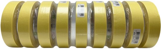 Permafix 124 PRO Pak met 9 Rollen Afplaktape 25 mm x 50 Mtr. - afbeelding 3