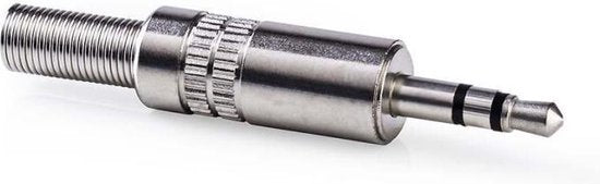 Nedis 3,5 mm Audioconnector - Recht - Male - Vernikkeld - Solderen - Diameter kabelinvoer: 3.8 mm - Metaal - Zilver - 25 Stuks - Polybag - afbeelding 5