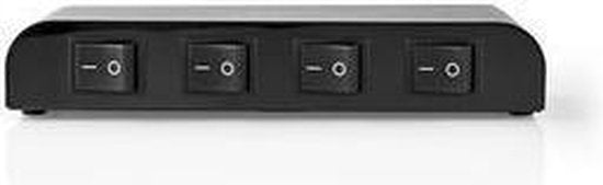 Nedis Speaker Control Box - 4-Poorts poort(en) - Terminal Schroeven - Luidspreker Impedantie: 4-16 Ohm - Maximale Belasting per Kanaal: 200 W - Aluminium - Zwart - afbeelding 11