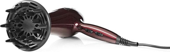 Nedis Föhn - 2000 W - Concentrator / Verdeler - 3 Warmte Standen - 2 Snelheden - Oververhittingsbeveiliging - 1.80 m - Rood/Zwart - Kunststof - afbeelding 12