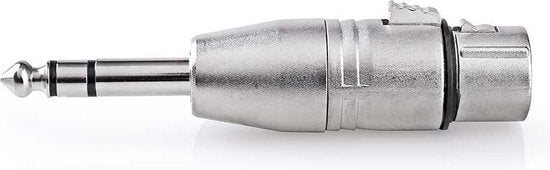 XLR-Adapter 3-pins 10 stuks Metaal Zilver — EAN 5412810298990