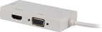 Nedis Mini DisplayPort-Kabel - DisplayPort 1.2 - Mini-DisplayPort Male - DVI-D 24+1-Pins Female / HDMI Input / VGA Female 15p - 21.6 Gbps - Vernikkeld - 0.20 m - Rond - PVC - Wit - Polybag - afbeelding 8
