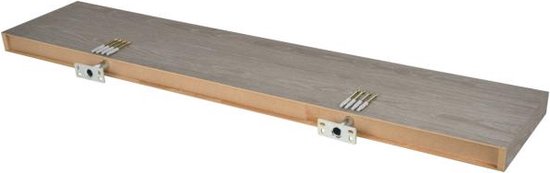 Pekodom BigBoards oak bllack / Zwevende planken XL5 zwart eiken 46mm – Set van drie (60x25cm + 90x25 cm + 120x25cm) - afbeelding 5