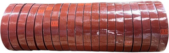 60 rollen Strapping Tape 15 mm x 66 meter Oranje - afbeelding 3