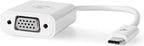 Nedis USB-C Adapter - USB 3.2 Gen 1 - USB-C Male - VGA Female 15p - 1080p - 5 Gbps - 0.20 m - Rond - Vernikkeld - PVC - Wit - Polybag - afbeelding 3