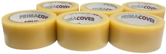 6x Primacover PE - MULTI Tape, Transparante Universele Montagetape voor oa Stucloper etc, laat geen resten achter 50mm x 33 mtr. - afbeelding 2