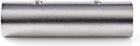Nedis XLR-Adapter - XLR 3-Pins Male - XLR 3-Pins Male - Vernikkeld - Recht - Metaal - Zilver - 10 Stuks - Polybag - afbeelding 1