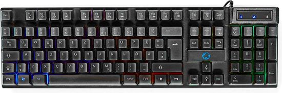 Nedis Gaming Combo Kit - 5-in-1 - Toetsenbord, Koptelefoon, Muis en Muismat - Zwart - QWERTZ - Duits - afbeelding 8