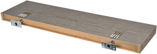 Pekodom BigBoards oak bllack / Zwevende planken XL5 zwart eiken 46mm – Set van drie (60x25cm + 90x25 cm + 120x25cm) - afbeelding 8