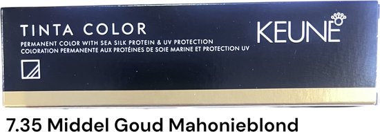 Keune Tinta 7.35 Middel Goud Mahonieblond 60 ml - afbeelding 1