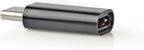 Nedis USB-C Adapter - USB 2.0 - USB-C Male - USB Micro-B Female - 480 Mbps - Rond - Vernikkeld - Zwart - Envelop - afbeelding 4