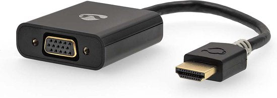 HDMI - VGA-kabel | HDMIâ„¢-connector - VGA female + 3,5 mm uitgang | 0,2 m | Antraciet - afbeelding 8