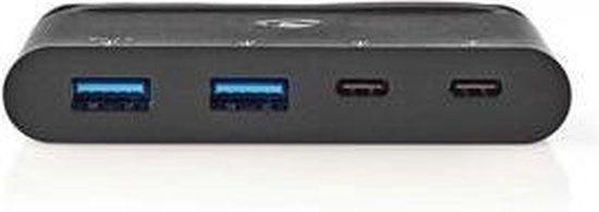 Nedis Computer Hub  USB-C™  2x USB-C™ / 2x USB 3.0 (5 G)  Power Delivery: 100 W  Zwart - afbeelding 11