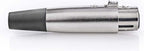 Nedis XLR-Connector - Recht - Female - Vernikkeld - Solderen - Diameter kabelinvoer: 7.0 mm - Metaal - Zilver - 25 Stuks - Polybag - afbeelding 1