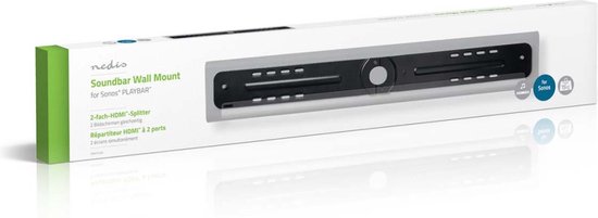 Nedis Soundbar Beugel - Geschikt voor Sonos® PLAYBAR™ - Wand - 15 kg - Vast - ABS / Staal - Zwart - afbeelding 14