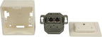 Nedis Netwerk Wanddoos - Inbouw - 2 poort(en) - CAT5e - Recht - Female - Goud Verguld - PVC - Wit - Envelop - afbeelding 4