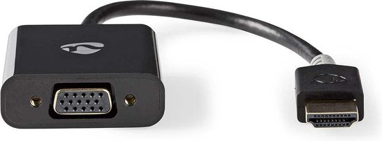 HDMI - VGA-kabel | HDMIâ„¢-connector - VGA female + 3,5 mm uitgang | 0,2 m | Antraciet - afbeelding 1