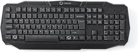 Nedis Bedraad Gaming Toetsenbord - USB 2.0 - Membrane Toetsen - LED - US internationaal - US Internationaal - USB Gevoed - Lengte stroomkabel: 1.50 m - Gaming - afbeelding 19