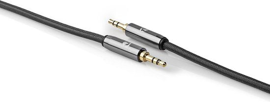 Nedis Stereo-Audiokabel - 3,5 mm Male - 3,5 mm Male - Verguld - 5.00 m - Rond - Grijs / Gun Metal Grijs - Cover Window Box - afbeelding 2