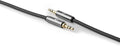 Nedis Stereo-Audiokabel - 3,5 mm Male - 3,5 mm Male - Verguld - 2.00 m - Rond - Grijs / Gun Metal Grijs - Cover Window Box - afbeelding 1
