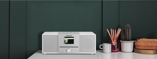 Telestar DIRA S 32i CD (wit) Radio/CD-speler DAB+, VHF (FM), Internet DLNA, WiFi, USB, CD, Bluetooth, Internetradio In - afbeelding 6