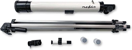 Nedis Telescoop - Diafragma: 50 mm - Brandpuntsafstand: 600 mm - Finderscope: 5 x 24 - Maximale werkhoogte: 125 cm - Tripod - Wit / Zwart - afbeelding 10