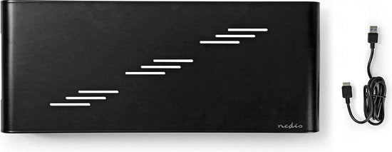 Nedis Monitorstandaard - Ergonomie: Yes - Maximaal draagvermogen: 18 kg - Universeel - USB Hub - Verstelbare hoogte: Nee - afbeelding 5