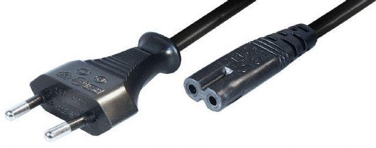 Nedis Stroomkabel - Euro Male - IEC-320-C7 - Recht - Recht - Vernikkeld - 5.00 m - Plat - PVC - Zwart - Envelop - afbeelding 3