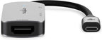 Nedis USB Multi-Port Adapter - 3-in-1 - USB 3.2 Gen 1 - USB-C Male - HDMI Output / USB-A Female / USB-C Female - 5 Gbps - 0.10 m - Rond - Vernikkeld - PVC - Grijs - Doos - afbeelding 6