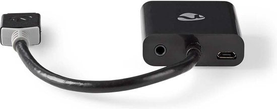 HDMI - VGA-kabel | HDMIâ„¢-connector - VGA female + 3,5 mm uitgang | 0,2 m | Antraciet - afbeelding 2