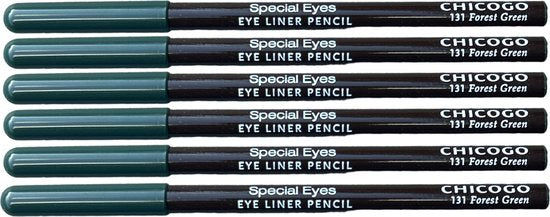 Rimmel London CHICOGO Special Eyes Eye Liner Pencil 131 Forest Green 1.2g x 6 - afbeelding 1