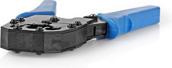 Nedis Krimptang - CAT5 / CAT5e / CAT6 / CAT6a / RJ10 / RJ11 - Snijden / Strippen / Tang - ABS / Staal - Blauw - afbeelding 4