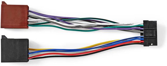 Nedis ISO-Kabel voor Autoradio - Geschikt voor Sony - 0.15 m - Rond - PVC - Polybag - afbeelding 4